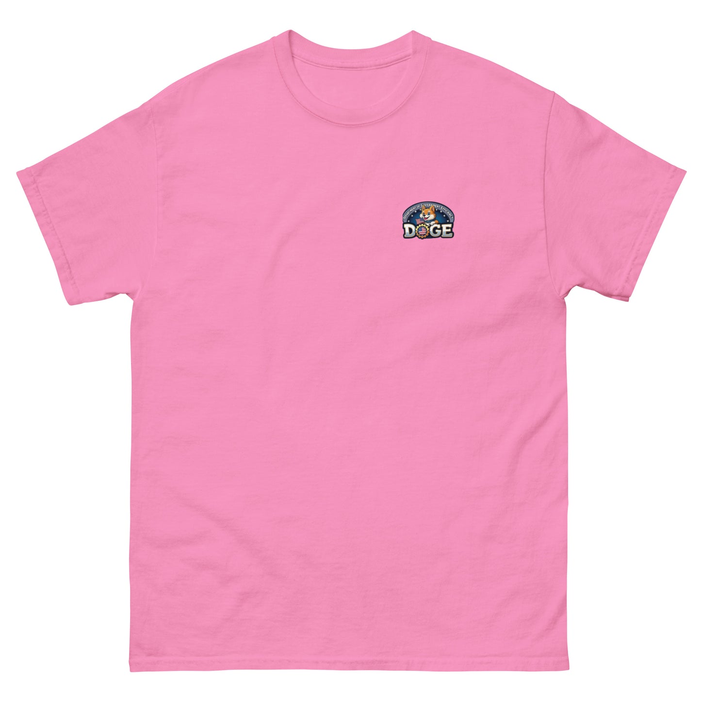DOGE logo t-shirt pink