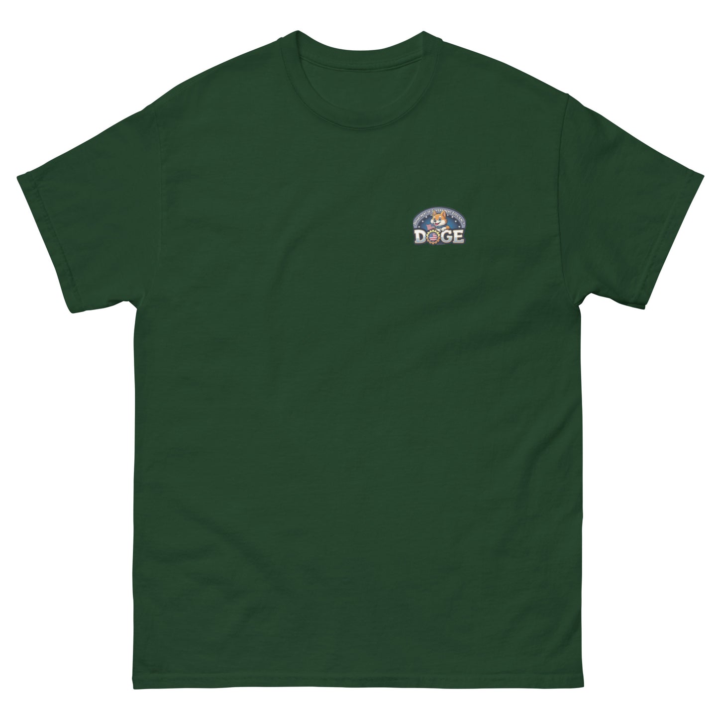 DOGE logo t-shirt green
