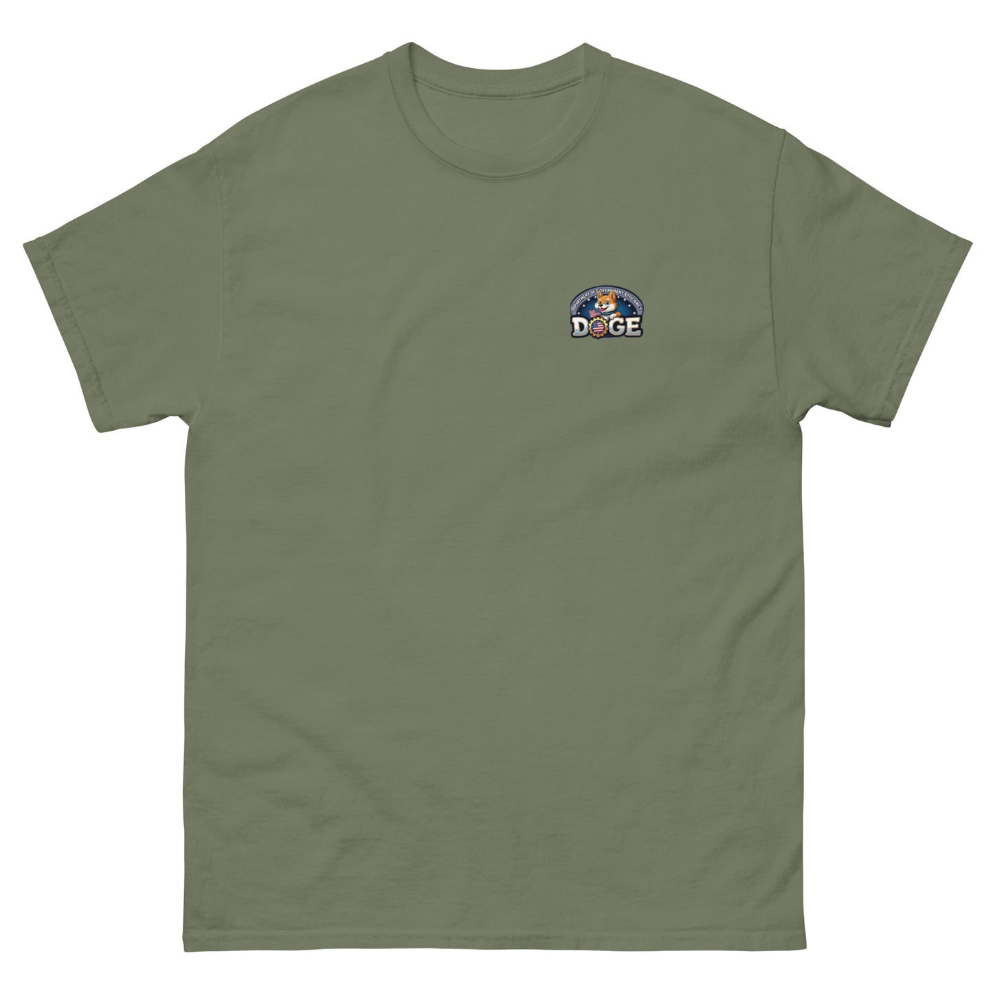 DOGE logo t-shirt green