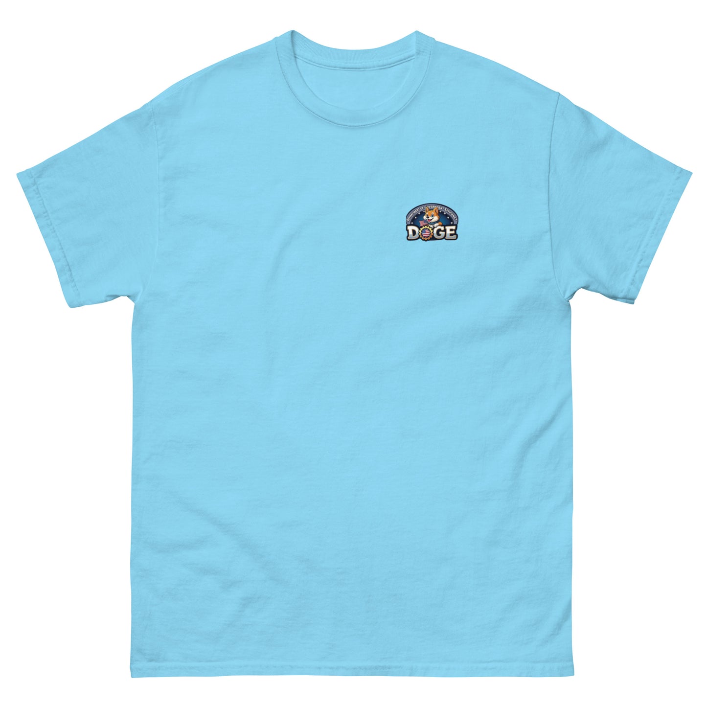 DOGE logo t-shirt baby blue